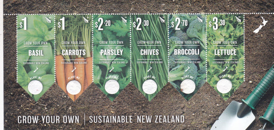 New Zealand-Unusual MS with real seeds affixed(White Circle).