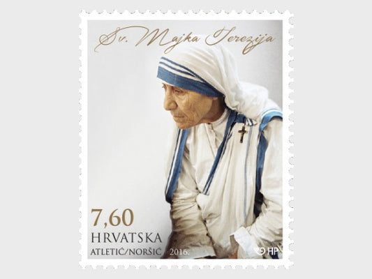 क्रोएशिया-मदर टेरेसा टिकट 2016 में जारी किए गए