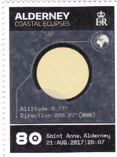 Alderney thermosensitive stamps set of 6.