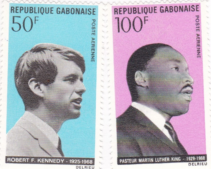 Gabonise-John f Kennedy Robert F Kennedy and Martin Luther King.