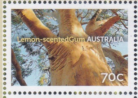 Australia-Unusual Lemon scented stamp.