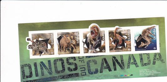 Canada Dinosaur embosed odd shape  unusual night glow ms