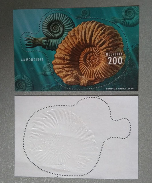 Odd shaped stamp with unusual surface.