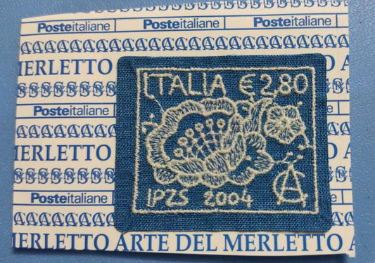 Italian embroidery stamp issued in 2004.