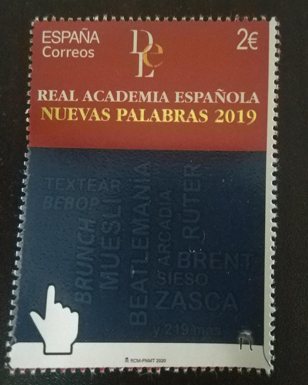 Spain thermo sensitive stamp.