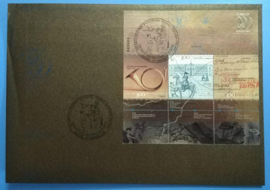 Spain ms FDC - ms is with copper coating shining surface. Issued in 2016.