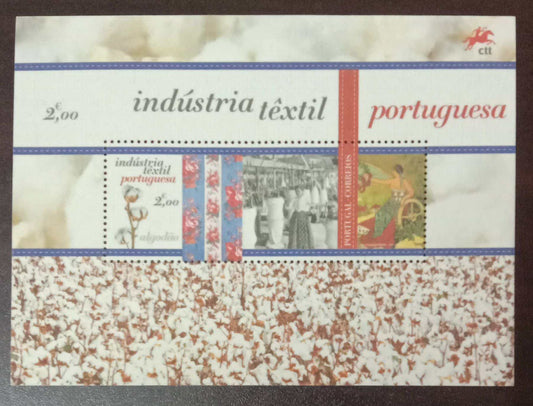 Portugal-Unusual MS printed on flock(Velvet) paper.