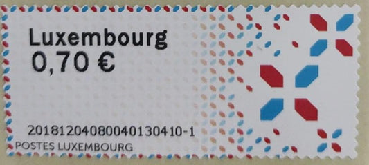 Luxembourg ATM stamps.