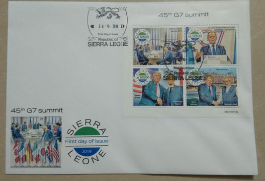 G7 summit of 2019 FDC.