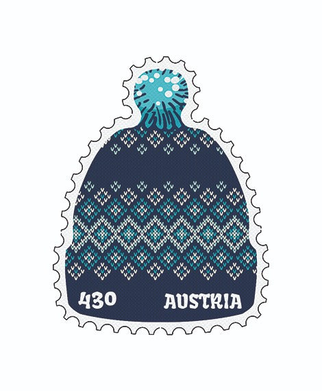 Austria-Cap shaped stamp .