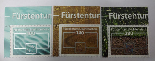 Liechtenstein- Renewable energy 2nd issue - set of 3.