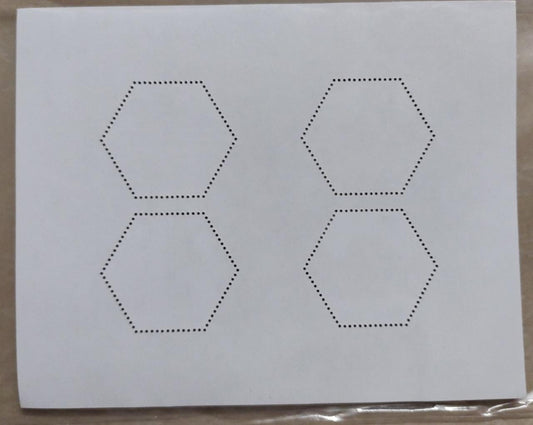 Bhutan ms with 4 hexagonal shaped stamps.