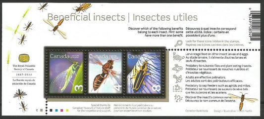 Canada 2012 -  Insects MS with hidden images.