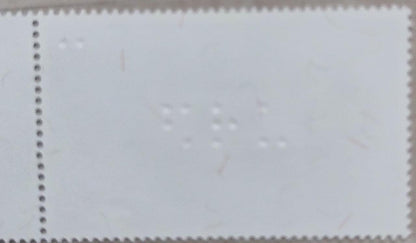 Thailand blind education stamp with Braille writing.