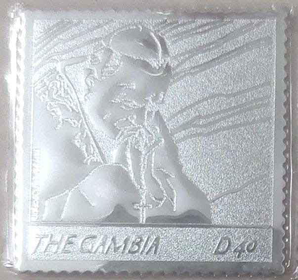Gambia - 3rd silver stamp.