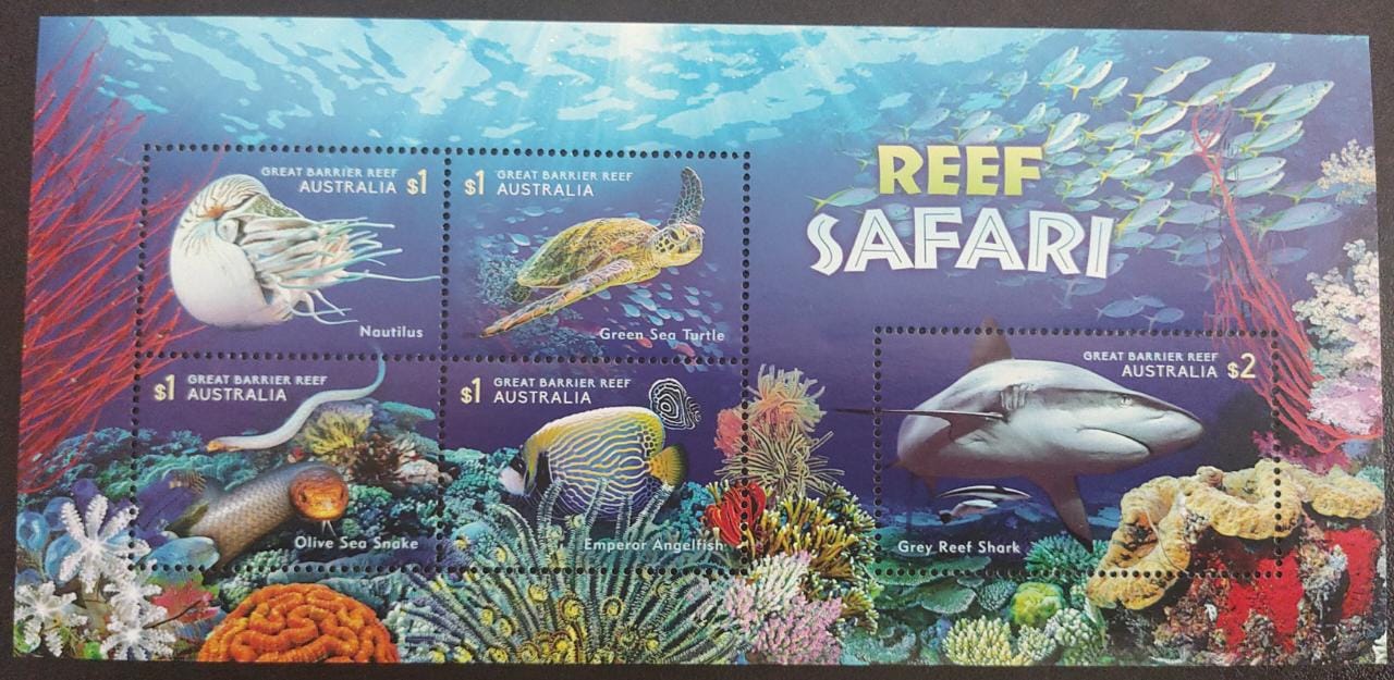 Australia Reef Safari  beautiful MS - issued in 2018.