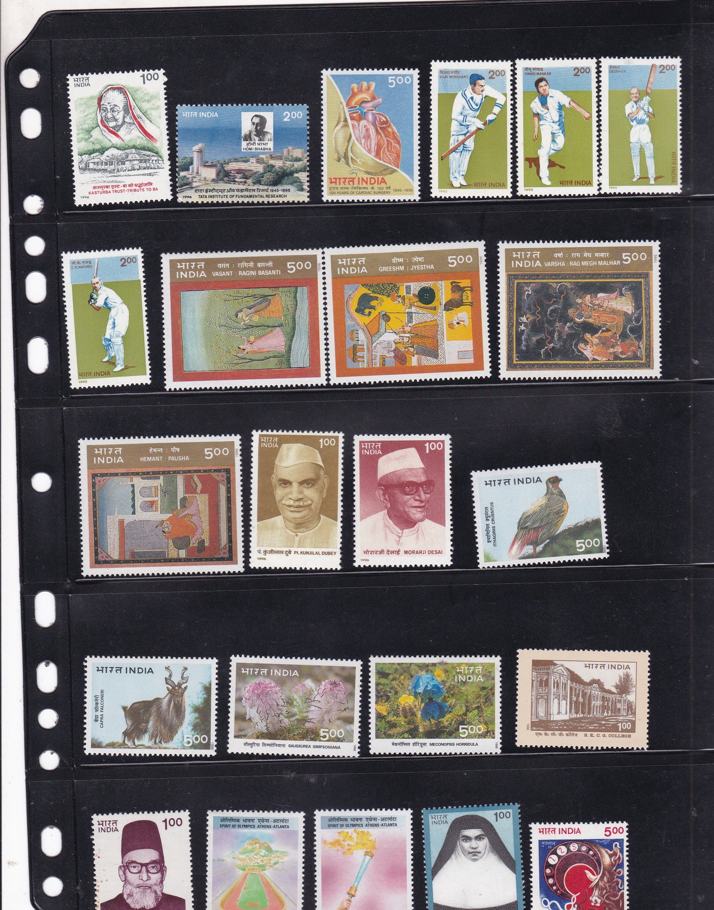 India-1996 Full Year pack MNH Stamps