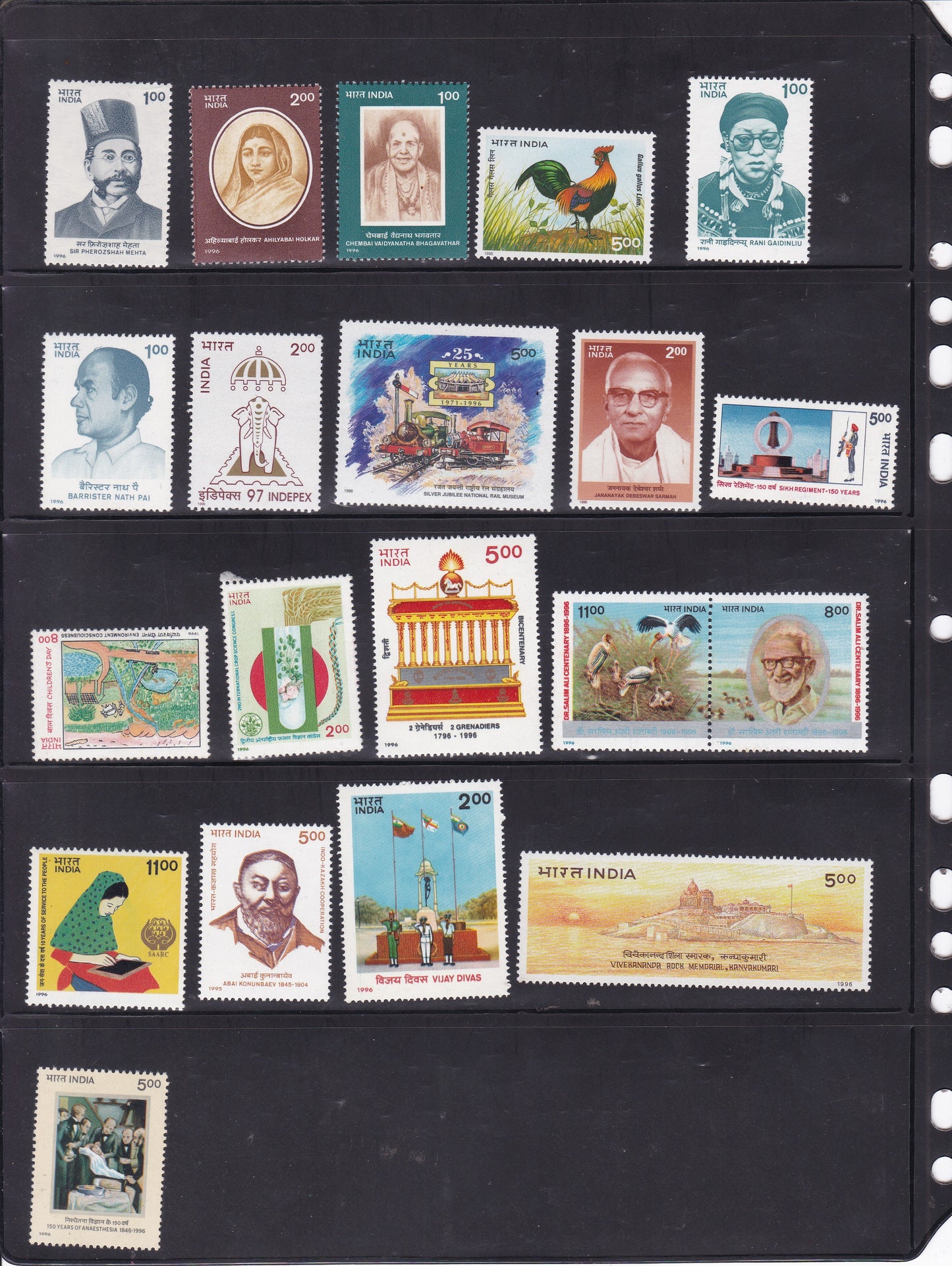 India-1996 Full Year pack MNH Stamps
