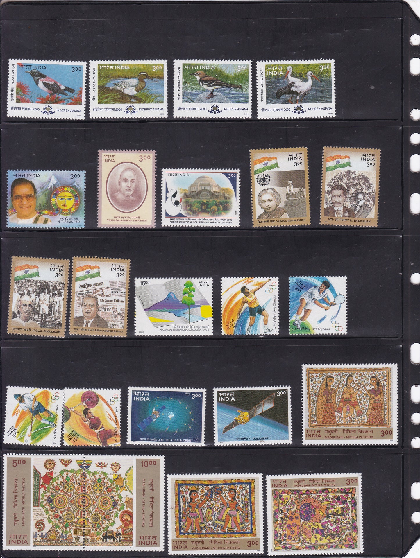 India-2000 Full Year pack MNH Stamps