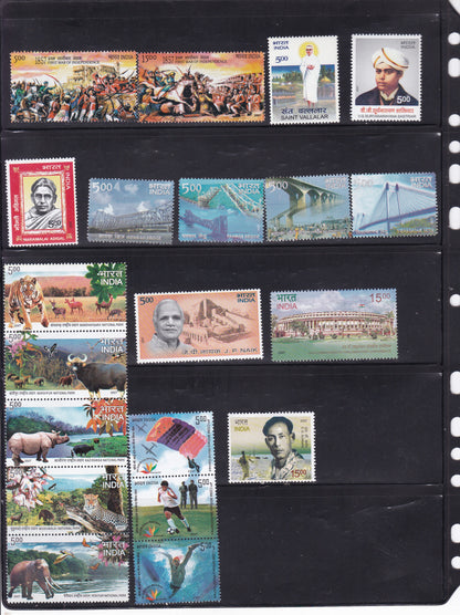 India-2007 Full Year pack MNH Stamps.