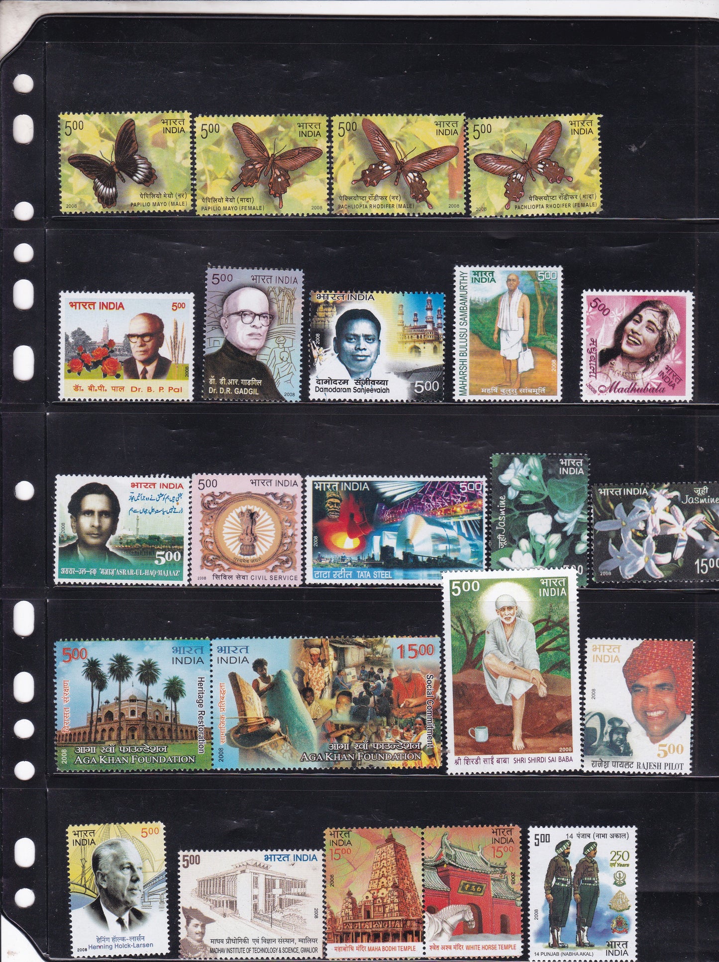 India-2008 Full Year pack MNH Stamps.