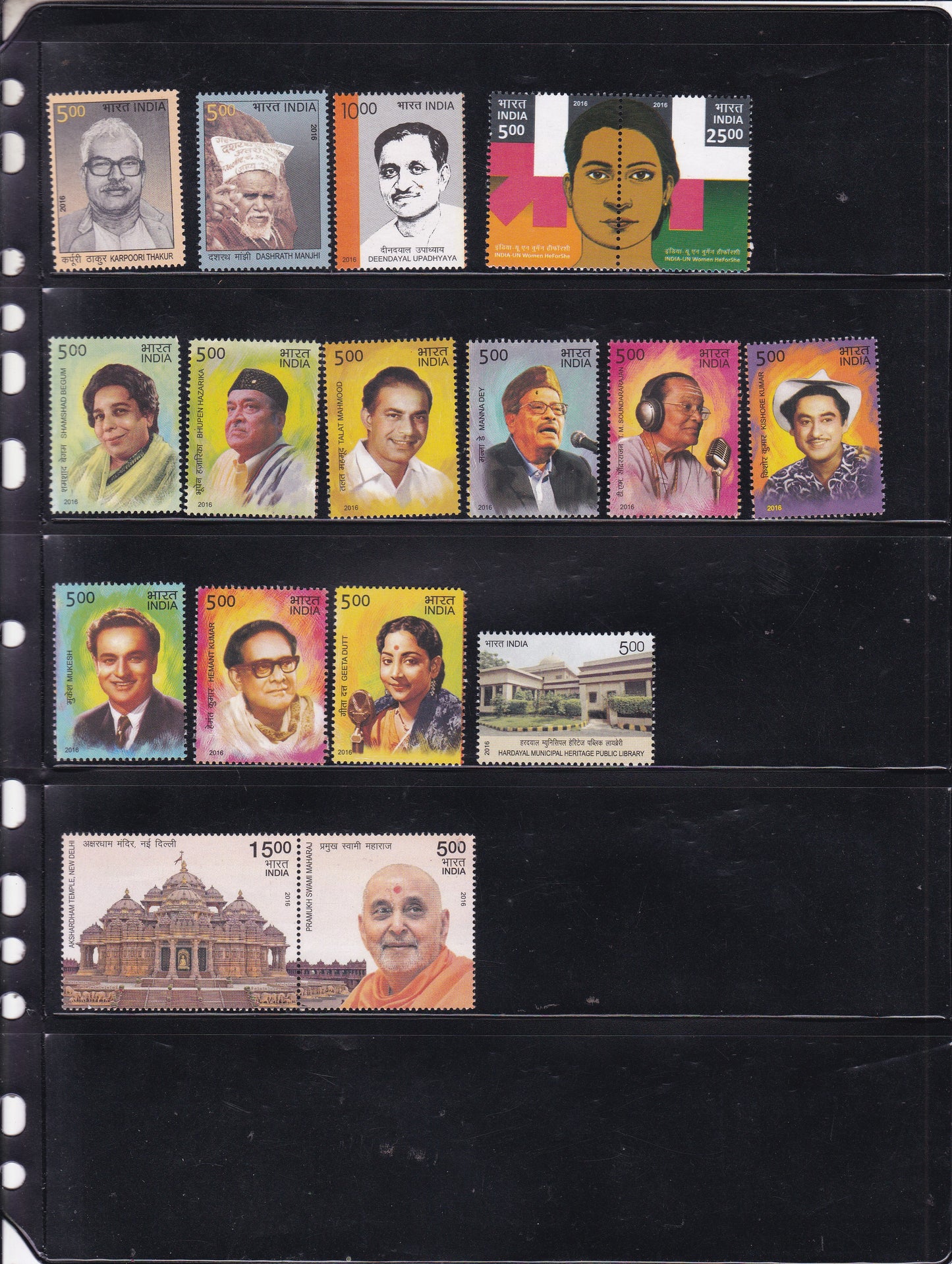 India-2016 Full Year pack MNH Stamps.
