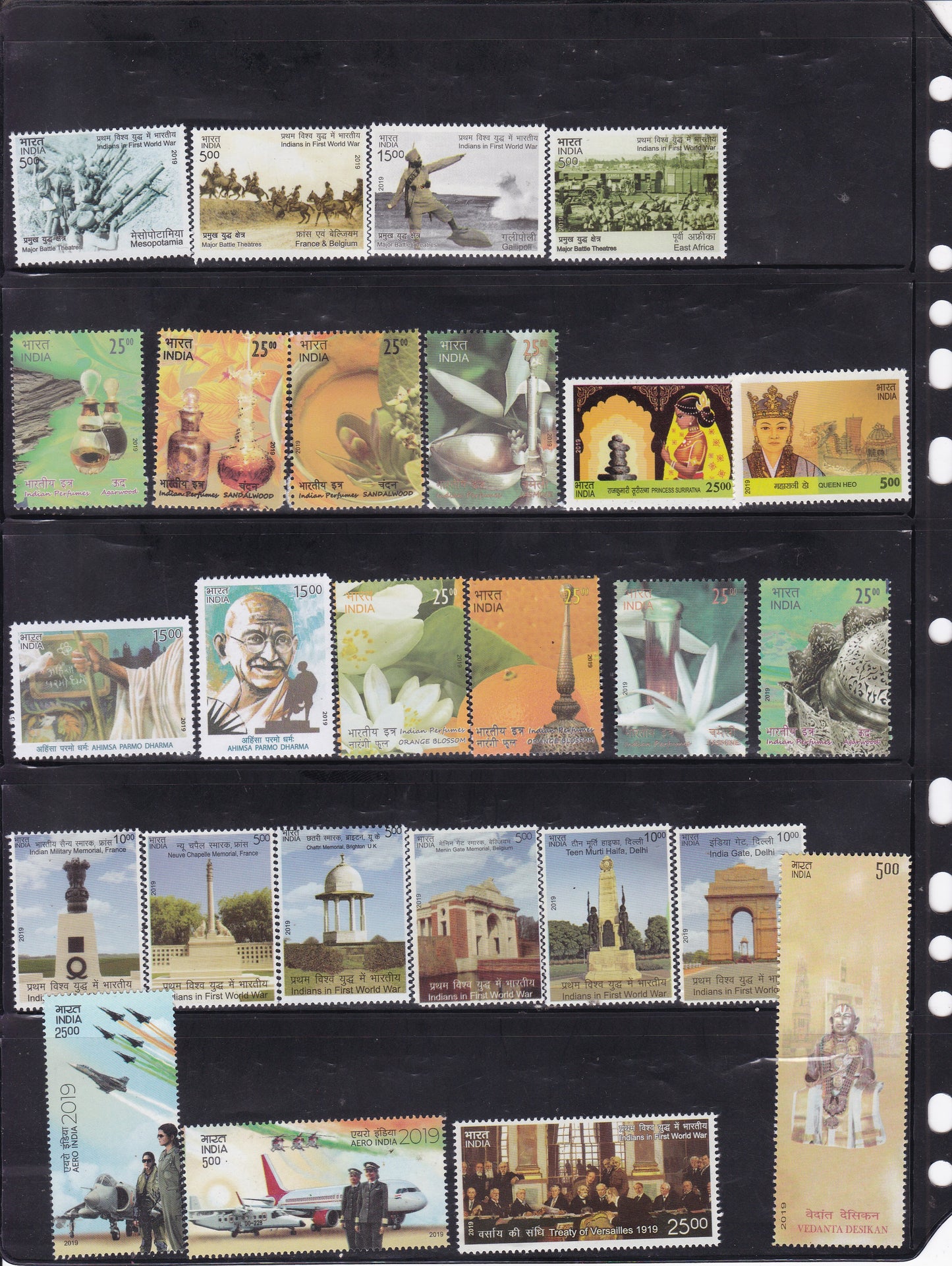 India-2019 Full Year pack MNH Stamps